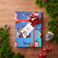 Watercolor Laughing Santa Claus Rudolf Smiling Card | Zazzle