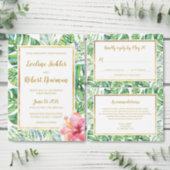 Tropical Beach Bridal Shower Invitation (Personalise this independent creator's collection.)
