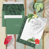 Tropical Floral Wedding Table Number ID475