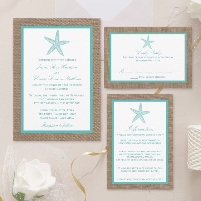 envelope boxes for weddings star fish Beach Starfish Save The Date Wedding Stationary Product Description Beach Starfish Save The Date