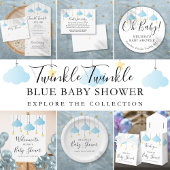 Long Distance Baby Boy Shower | Sprinkle By Mail Invitation
