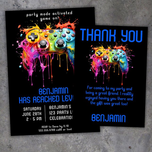 video-game-gamer-boy-birthday-party-invitation-zazzle for Free Printable Gaming Birthday Invitations Video Game Gamer Boy Birthday Party Invitation | Zazzle for Free Printable Gaming Birthday Invitations