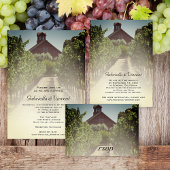 Vineyard and Rustic Red Barn Wedding Save the Date