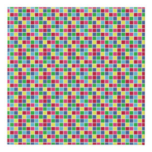 Collection vintage background design with colorful faux canvas print