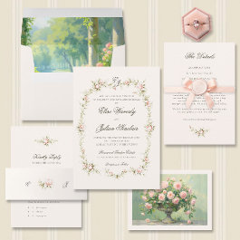 Vintage Garden Ethereal Blush Wedding Suite