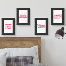 Collection Wall Art Deep Pink