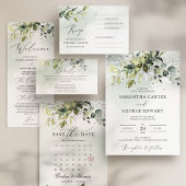 Greenery and Gold Bridal Shower Invitation
