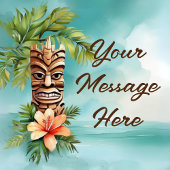 Tropical Tiki Party Sugar Cookie