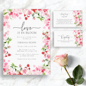 Watercolor Pink Red Roses Bridal Shower Welcome Foam Board