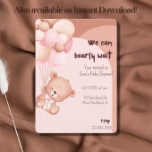 We can bearly wait girl baby shower cake pops