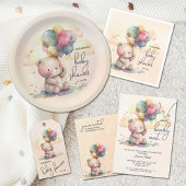 Teddy Bear Baby Shower Paper Plates