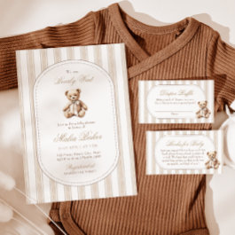 We Can Bearly Wait Elegant Neutral Baby Shower