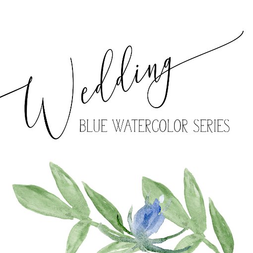 Bridal Shower Invitation Blue Watercolor | Zazzle