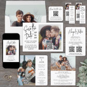 25 Pack Mini Bookmark Wedding Save the Date Cards