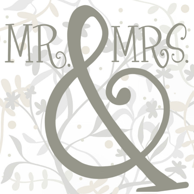 Simple Modern Wedding Leaves Custom Inspirivity Wine Label