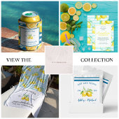 Summer Citrus Lemon Bridal Shower Recipe Card