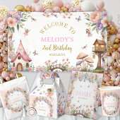 Kids Coloring book fairy birthday party activity