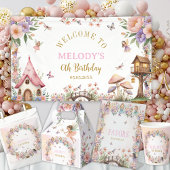 Garden fairy birthday party coloring activity 