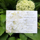 White Hydrangea Wedding Charity Favors