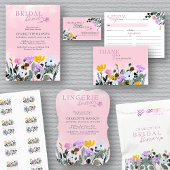Wildflower Lawn Love is in Bloom Bridal Shower Invitation