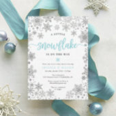Winter Snowflake Virtual Baby Shower Invitation