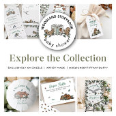 Woodland Storybook New Chapter Begins Baby Shower Sugar Cookie