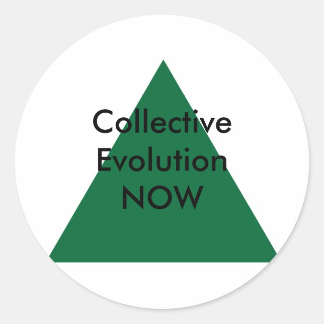 Collective Evolution NOW The MUSEUM Zazzle Gifts Classic Round Sticker (Front)