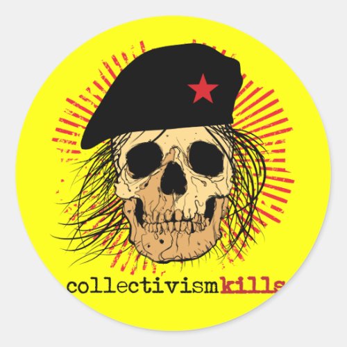 Collectivism Kills Classic Round Sticker