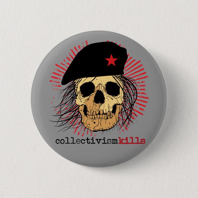 Collectivism Kills Pinback Button (Front)