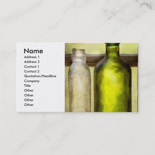 Collector _ Bottles _ Still life of three bottles Business Card