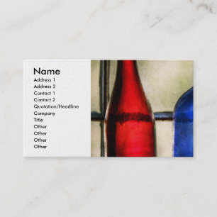 Collector - Bottles - Two empty wine bottles Business Card