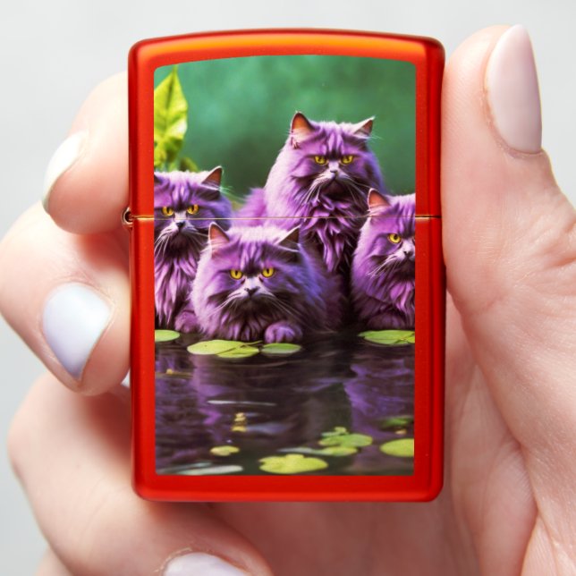Collector Cat Zippo Lighter  (In Hand)