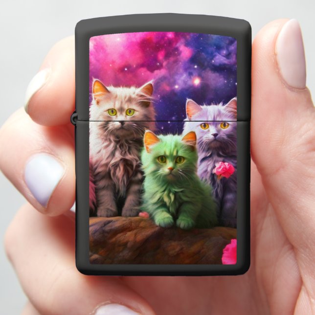 Collector Cat Zippo Lighter (In Hand)