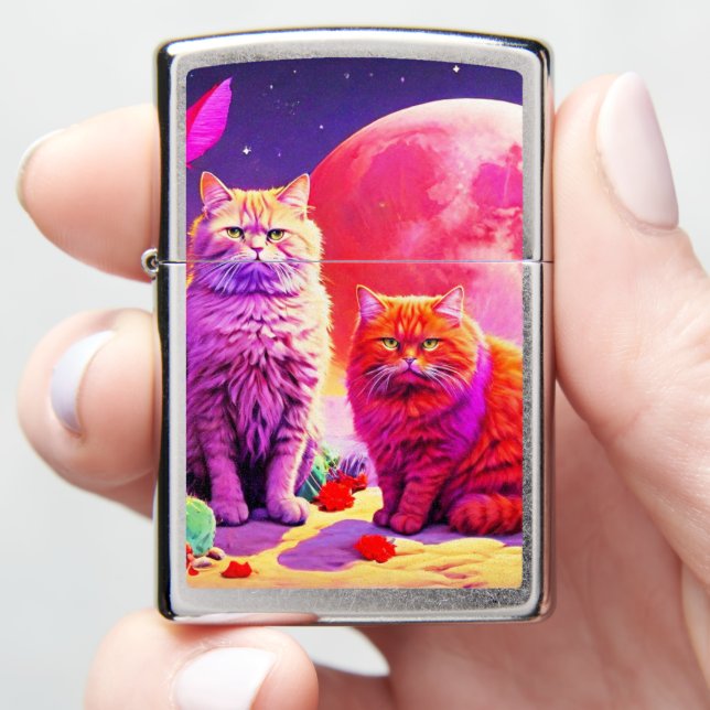 Collector Zippo Lighter for Cat's Lovers (In Hand)
