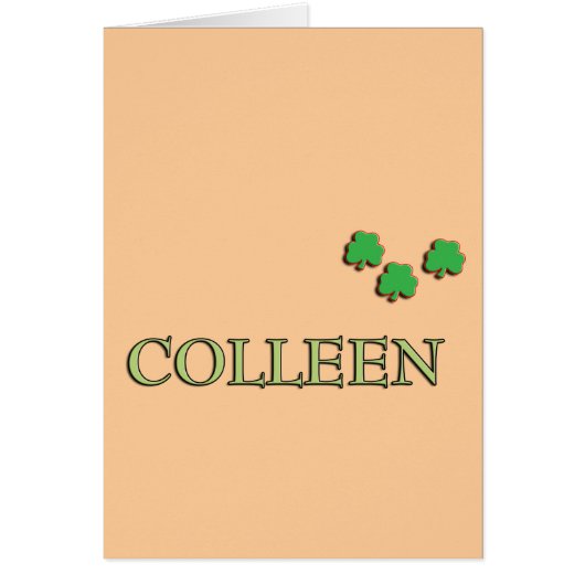 Colleen Irish Cards (Front)
