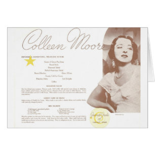Colleen Moore Irish Luncheon Cards