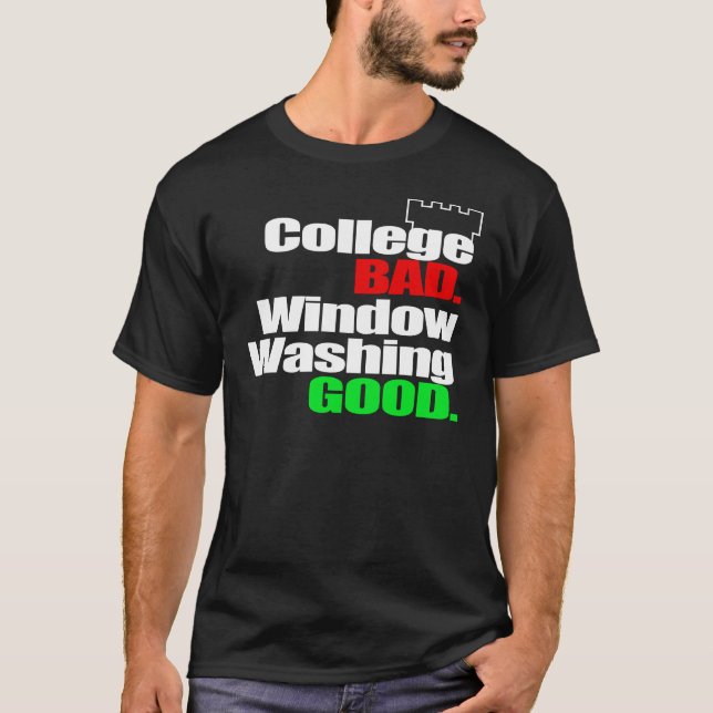 Colleg BAD (dark apparel) T-Shirt (Front)