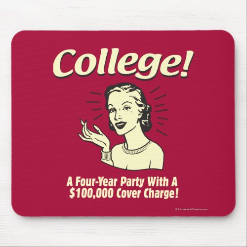 College 4 Year Party 100000 Cover Mouse Pad