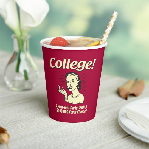 College 4 Year Party 100000 Cover Paper Cups