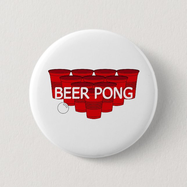 college beer pong button (Front)