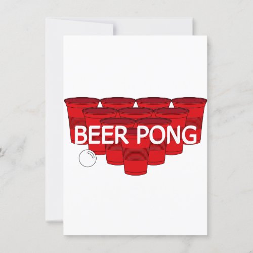 college beer pong invitation
