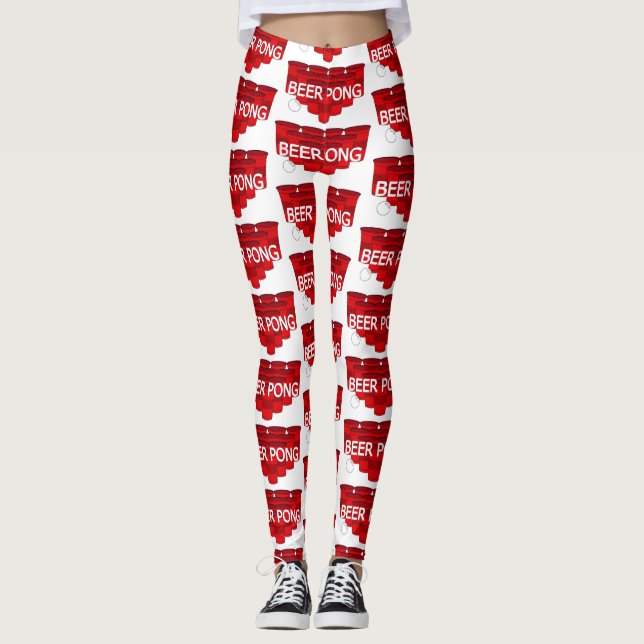 college beer pong leggings (Front)