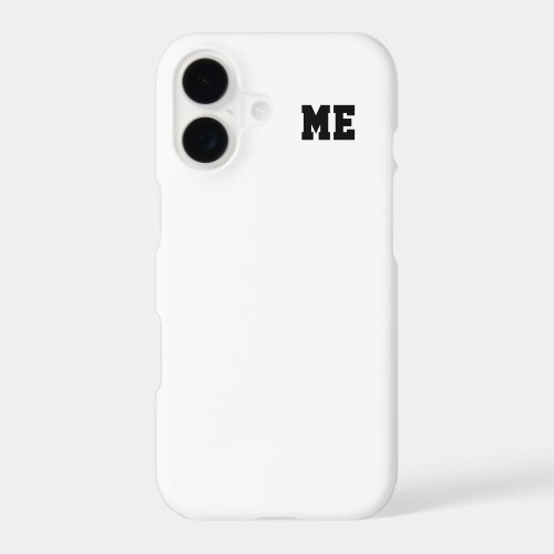 College Black White Varsity Monogram Initials iPhone 17 Case