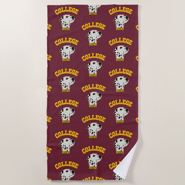 College Bound #collegebound Graduation Beach Towel (Front)