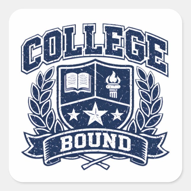 College Bound – New Journey Student Pride Square Sticker (Front)