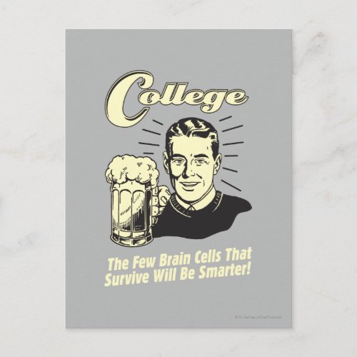 College Brain Cells Survive Smarter Postcard