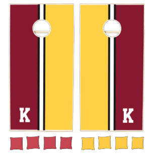 College Colors Monogram Cornhole Set