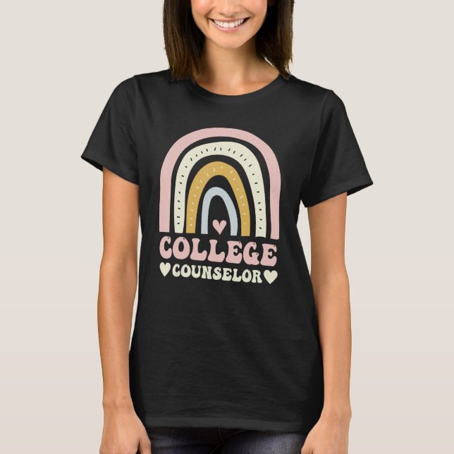 College counselor appreciation high school counsel T-Shirt (Front)
