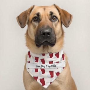 College Days Dog Bandana   Beer Pong Inspired Pet  Collar