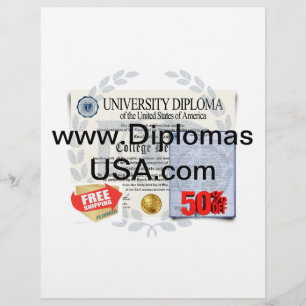 college diplomas or high school diploma letterhead